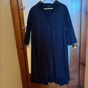 Uniqlo Black Shirt Dress